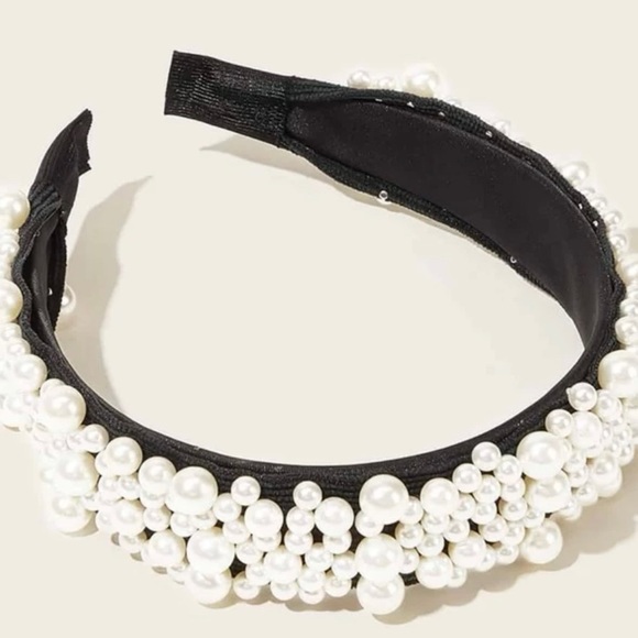 Pearl Decor Jeweled headbands - Picture 2 of 5